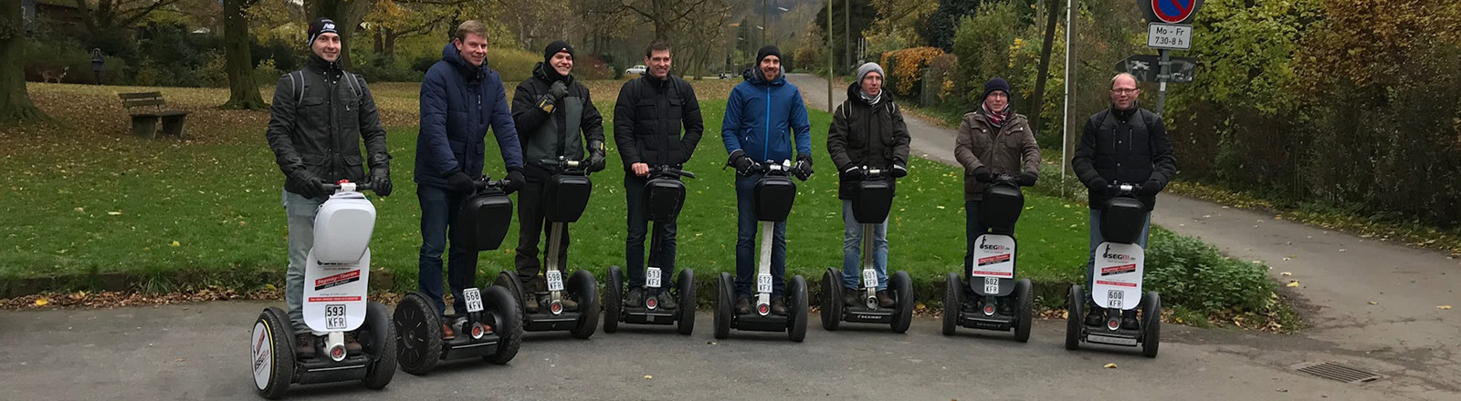 Gruppen Tour fahren Segway